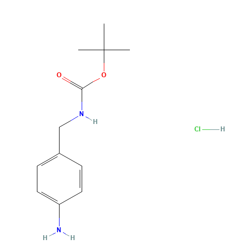 tert-butyl N-[(4-aminophenyl)methyl]carbamate;hydrochloride (CAS: 174959-54-7) - Related Chemical Product