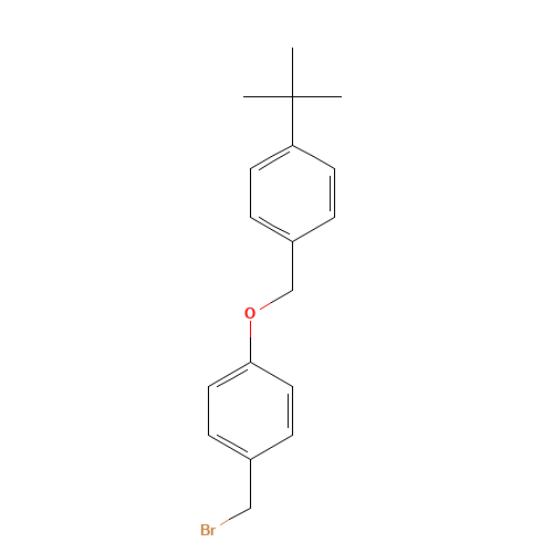 1-(bromomethyl)-4-[(4-tert-butylphenyl)methoxy]benzene (CAS: 1094303-18-0) - Chemical Structure and Molecular Formula 