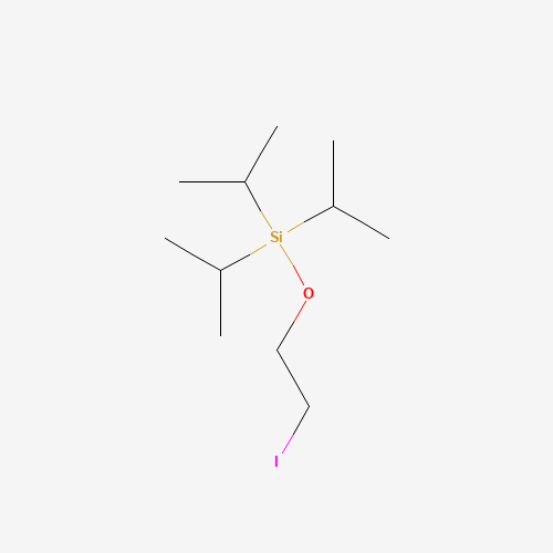 2-iodoethoxy-tri(propan-2-yl)silane (CAS: 93550-77-7) - Chemical Structure and Molecular Formula 
