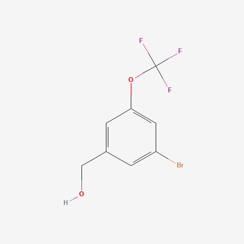 [3-bromo-5-(trifluoromethoxy)phenyl]methanol (CAS: 1026201-95-5) - Chemical Structure and Molecular Formula 
