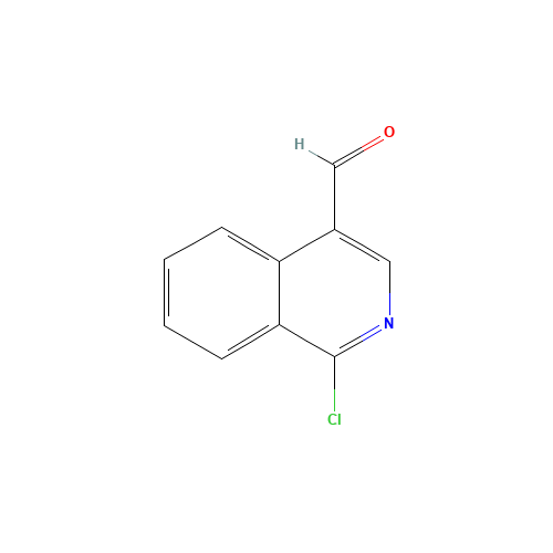 1-chloroisoquinoline-4-carbaldehyde (CAS: 351324-72-6) - Chemical Structure and Molecular Formula 