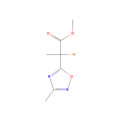 methyl 2-bromo-2-(3-methyl-1,2,4-oxadiazol-5-yl)propanoate (CAS: 1350855-49-0) - Related Chemical Product