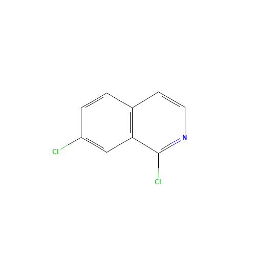 1,7-dichloroisoquinoline (CAS: 70810-24-1) - Chemical Structure and Molecular Formula 