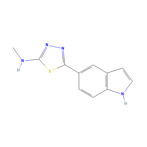 5-(1H-indol-5-yl)-N-methyl-1,3,4-thiadiazol-2-amine (CAS: 1401348-88-6) - Related Chemical Product