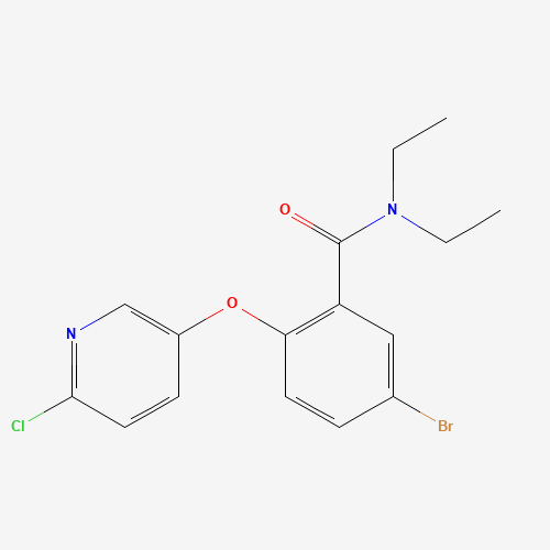 5-bromo-2-(6-chloropyridin-3-yl)oxy-N,N-diethylbenzamide (CAS: 1335218-35-3) - Related Chemical Product