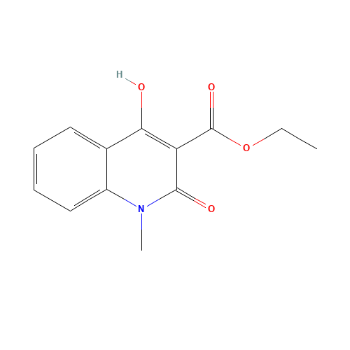 ethyl 4-hydroxy-1-methyl-2-oxoquinoline-3-carboxylate (CAS: 57513-54-9) - Chemical Structure and Molecular Formula 