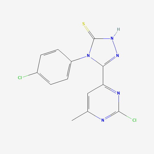 3-(2-chloro-6-methylpyrimidin-4-yl)-4-(4-chlorophenyl)-1H-1,2,4-triazole-5-thione (CAS: 266337-73-9) - Related Chemical Product