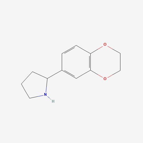 2-(2,3-dihydro-1,4-benzodioxin-6-yl)pyrrolidine (CAS: 524674-08-6) - Related Chemical Product