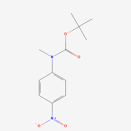 tert-butyl N-methyl-N-(4-nitrophenyl)carbamate (CAS: 474020-88-7) - Chemical Structure and Molecular Formula 