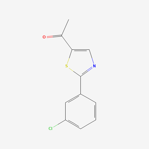 1-[2-(3-chlorophenyl)-1,3-thiazol-5-yl]ethanone (CAS: 672950-24-2) - Related Chemical Product