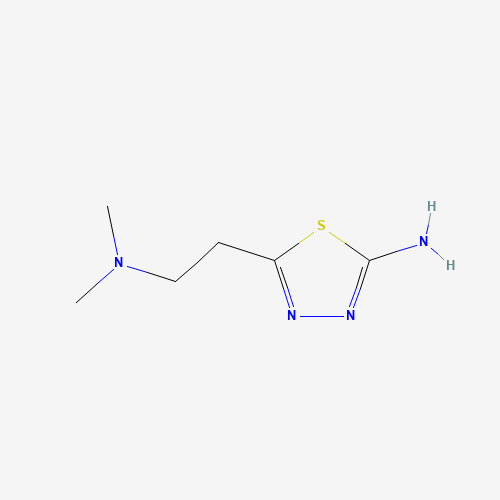 5-[2-(dimethylamino)ethyl]-1,3,4-thiadiazol-2-amine (CAS: 14068-78-1) - Chemical Structure and Molecular Formula 