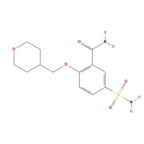 2-(oxan-4-ylmethoxy)-5-sulfamoylbenzamide (CAS: 1228874-09-6) - Related Chemical Product