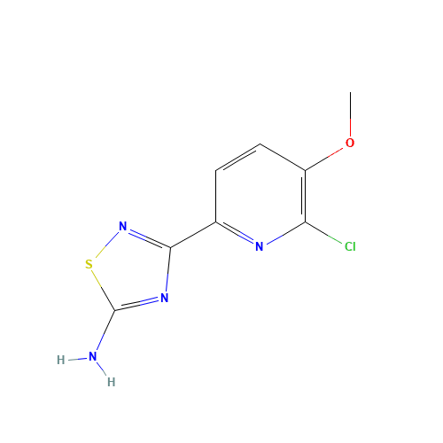 3-(6-chloro-5-methoxypyridin-2-yl)-1,2,4-thiadiazol-5-amine (CAS: 1179362-08-3) - Related Chemical Product