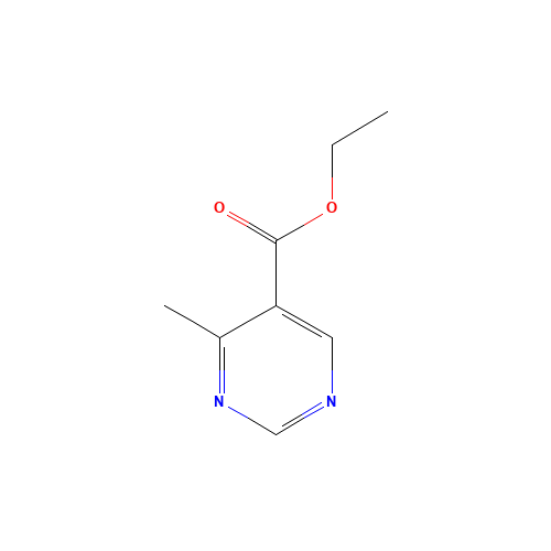 ethyl 4-methylpyrimidine-5-carboxylate (CAS: 110960-73-1) - Chemical Structure and Molecular Formula 
