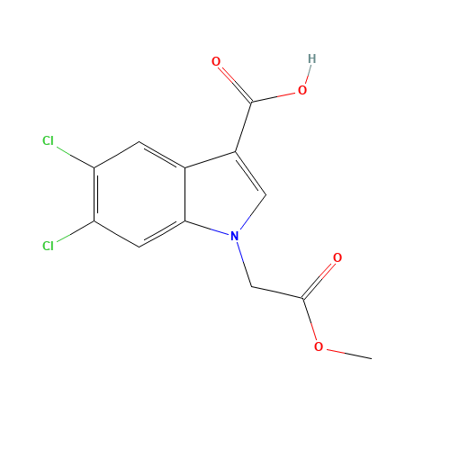 5,6-dichloro-1-(2-methoxy-2-oxoethyl)indole-3-carboxylic acid (CAS: 1404532-16-6) - Related Chemical Product