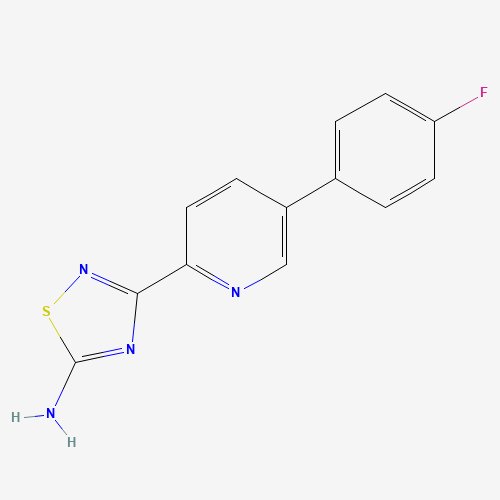 3-[5-(4-fluorophenyl)pyridin-2-yl]-1,2,4-thiadiazol-5-amine (CAS: 1179360-02-1) - Related Chemical Product