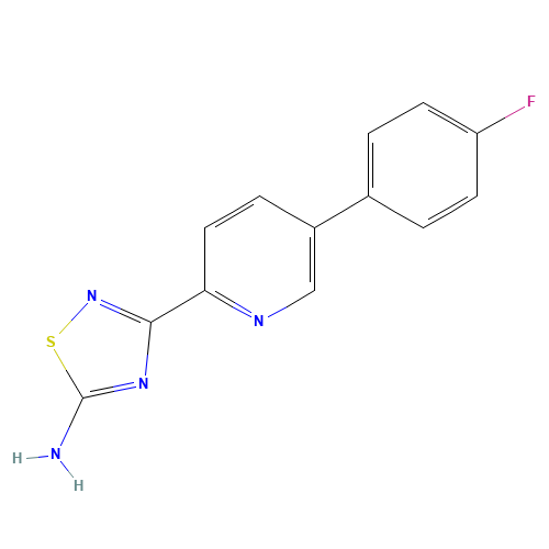 3-[5-(4-fluorophenyl)pyridin-2-yl]-1,2,4-thiadiazol-5-amine (CAS: 1179360-02-1) - Related Chemical Product
