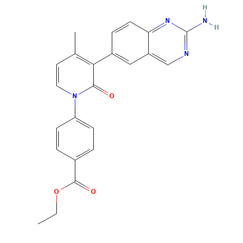 ethyl 4-[3-(2-aminoquinazolin-6-yl)-4-methyl-2-oxopyridin-1-yl]benzoate (CAS: 1003311-82-7) - Related Chemical Product