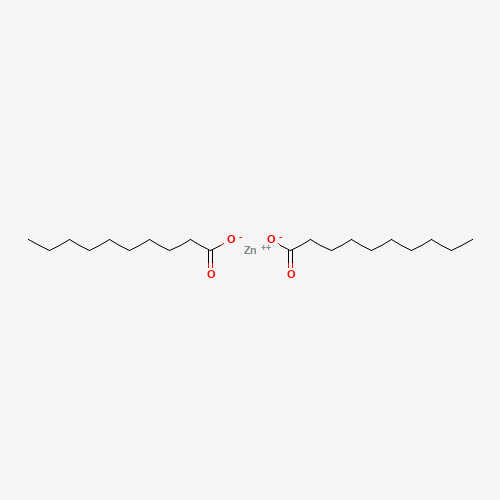 zinc;decanoate (CAS: 13040-17-0) - Chemical Structure and Molecular Formula 
