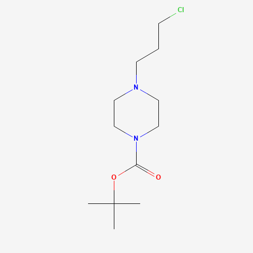 tert-butyl 4-(3-chloropropyl)piperazine-1-carboxylate (CAS: 165530-45-0) - Chemical Structure and Molecular Formula 