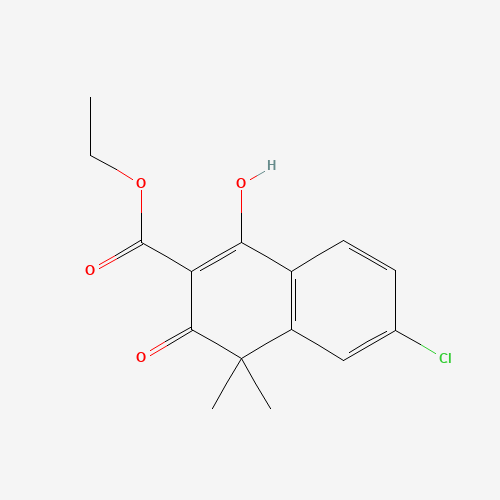 ethyl 6-chloro-1-hydroxy-4,4-dimethyl-3-oxonaphthalene-2-carboxylate (CAS: 1035261-93-8) - Related Chemical Product