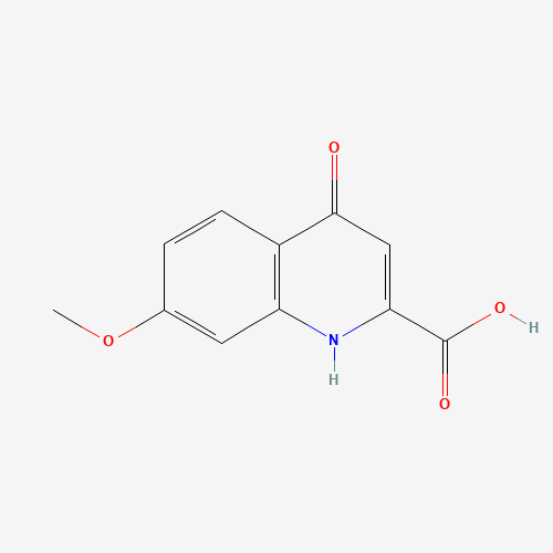 7-methoxy-4-oxo-1H-quinoline-2-carboxylic acid (CAS: 136037-03-1) - Chemical Structure and Molecular Formula 