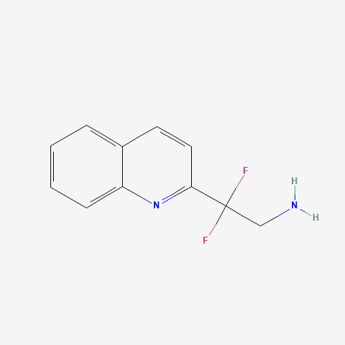 2,2-difluoro-2-quinolin-2-ylethanamine (CAS: 1417189-45-7) - Chemical Structure and Molecular Formula 