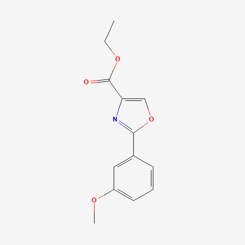 ethyl 2-(3-methoxyphenyl)-1,3-oxazole-4-carboxylate (CAS: 132089-44-2) - Chemical Structure and Molecular Formula 