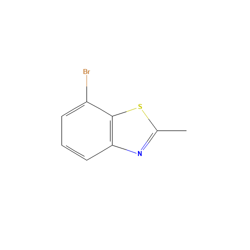 7-bromo-2-methyl-1,3-benzothiazole (CAS: 110704-32-0) - Chemical Structure and Molecular Formula 