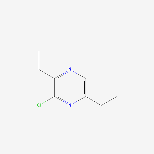 3-chloro-2,5-diethylpyrazine (CAS: 67714-53-8) - Chemical Structure and Molecular Formula 