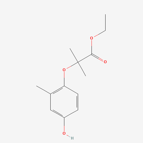 ethyl 2-(4-hydroxy-2-methylphenoxy)-2-methylpropanoate (CAS: 328919-32-0) - Related Chemical Product