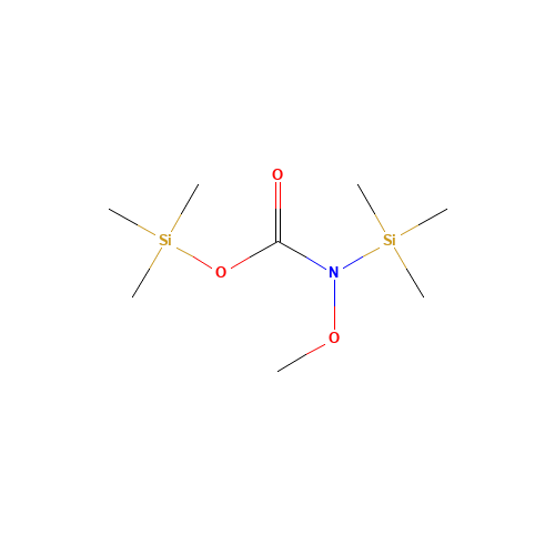 trimethylsilyl N-methoxy-N-trimethylsilylcarbamate (CAS: 105532-86-3) - Chemical Structure and Molecular Formula 