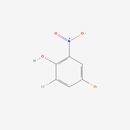 4-bromo-2-chloro-6-nitrophenol (CAS: 58349-01-2) - Chemical Structure and Molecular Formula 