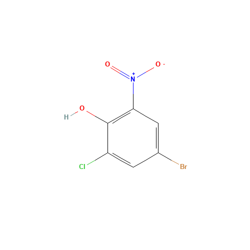 4-bromo-2-chloro-6-nitrophenol (CAS: 58349-01-2) - Chemical Structure and Molecular Formula 
