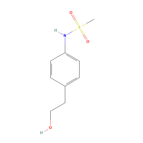 N-[4-(2-hydroxyethyl)phenyl]methanesulfonamide (CAS: 246219-84-1) - Chemical Structure and Molecular Formula 