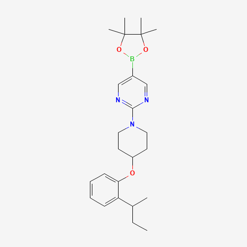 2-[4-(2-butan-2-ylphenoxy)piperidin-1-yl]-5-(4,4,5,5-tetramethyl-1,3,2-dioxaborolan-2-yl)pyrimidine (CAS: 1020658-84-7) - Related Chemical Product