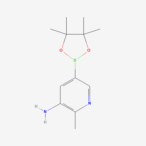 2-methyl-5-(4,4,5,5-tetramethyl-1,3,2-dioxaborolan-2-yl)pyridin-3-amine (CAS: 1257554-08-7) - Related Chemical Product