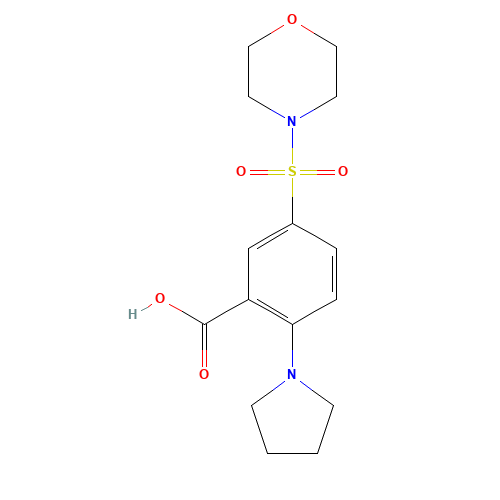 5-morpholin-4-ylsulfonyl-2-pyrrolidin-1-ylbenzoic acid (CAS: 790271-13-5) - Related Chemical Product
