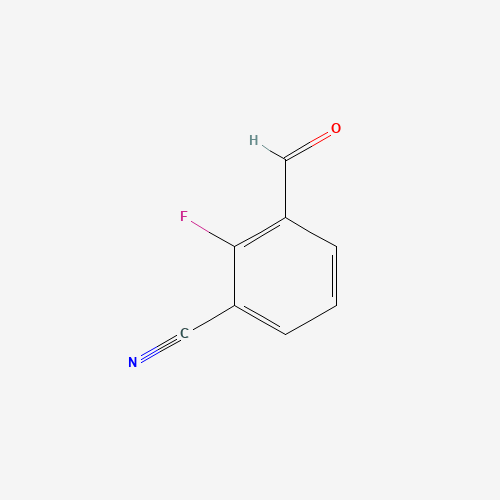 2-fluoro-3-formylbenzonitrile (CAS: 1261823-31-7) - Chemical Structure and Molecular Formula 