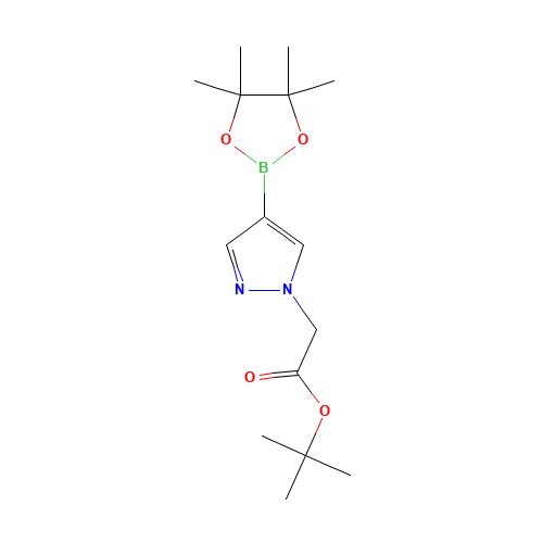 tert-butyl 2-[4-(4,4,5,5-tetramethyl-1,3,2-dioxaborolan-2-yl)pyrazol-1-yl]acetate (CAS: 1006875-83-7) - Related Chemical Product