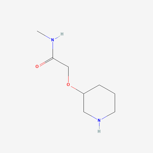 N-methyl-2-piperidin-3-yloxyacetamide (CAS: 1021076-20-9) - Chemical Structure and Molecular Formula 