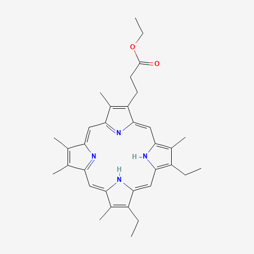 ethyl 3-(13,17-diethyl-3,7,8,12,18-pentamethyl-23,24-dihydroporphyrin-2-yl)propanoate (CAS: 106283-63-0) - Related Chemical Product