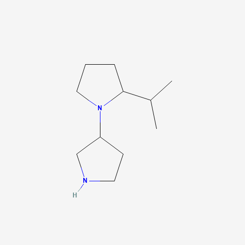 2-propan-2-yl-1-pyrrolidin-3-ylpyrrolidine (CAS: 1228674-20-1) - Chemical Structure and Molecular Formula 