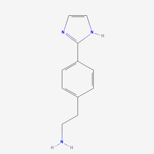 2-[4-(1H-imidazol-2-yl)phenyl]ethanamine (CAS: 714568-42-0) - Chemical Structure and Molecular Formula 