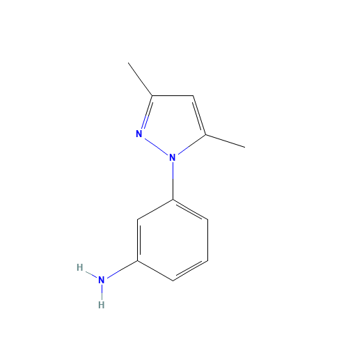 3-(3,5-dimethylpyrazol-1-yl)aniline (CAS: 1007303-77-6) - Chemical Structure and Molecular Formula 