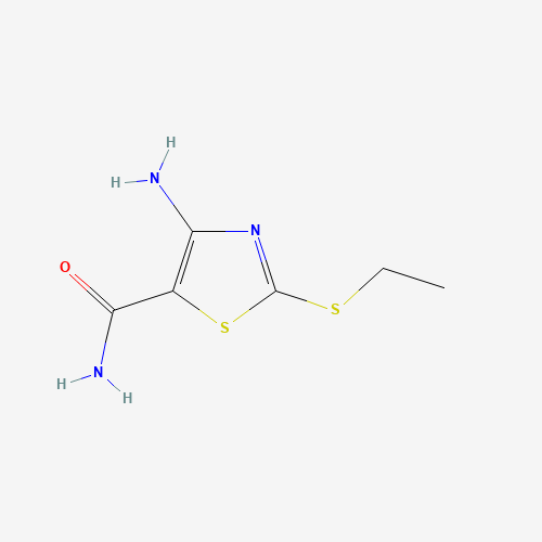 4-amino-2-ethylsulfanyl-1,3-thiazole-5-carboxamide (CAS: 63237-91-2) - Chemical Structure and Molecular Formula 