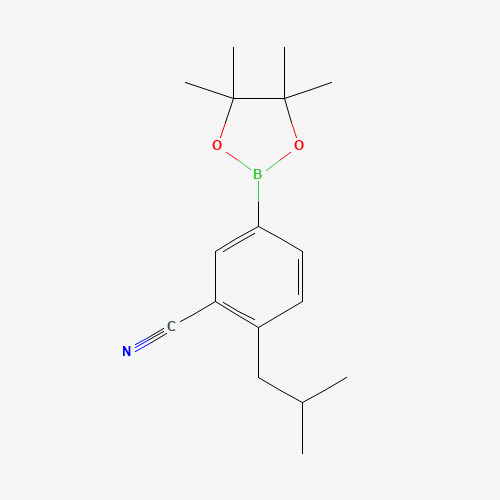 2-(2-methylpropyl)-5-(4,4,5,5-tetramethyl-1,3,2-dioxaborolan-2-yl)benzonitrile (CAS: 856167-68-5) - Related Chemical Product