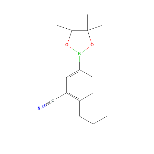 2-(2-methylpropyl)-5-(4,4,5,5-tetramethyl-1,3,2-dioxaborolan-2-yl)benzonitrile (CAS: 856167-68-5) - Related Chemical Product