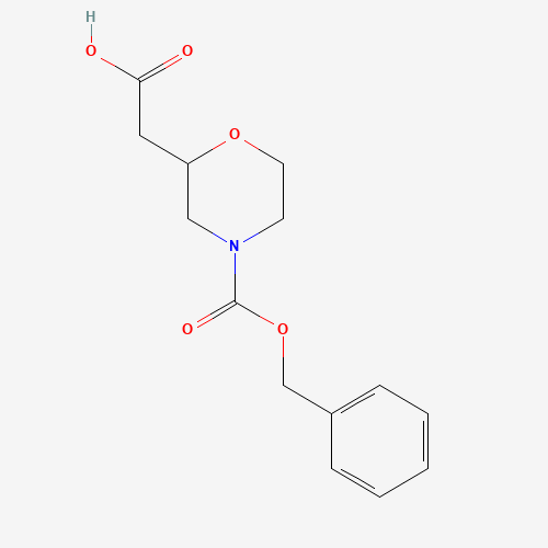 2-(4-phenylmethoxycarbonylmorpholin-2-yl)acetic acid (CAS: 702693-24-1) - Related Chemical Product