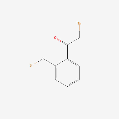 2-bromo-1-[2-(bromomethyl)phenyl]ethanone (CAS: 98590-54-6) - Chemical Structure and Molecular Formula 